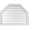 Ekena Millwork Octagonal Top Surface Mount PVC Gable Vent w/ 2"W x 1-1/2"P Brickmould Frame, 32"W x 24"H GVPOT32X2402SN - alternate 1